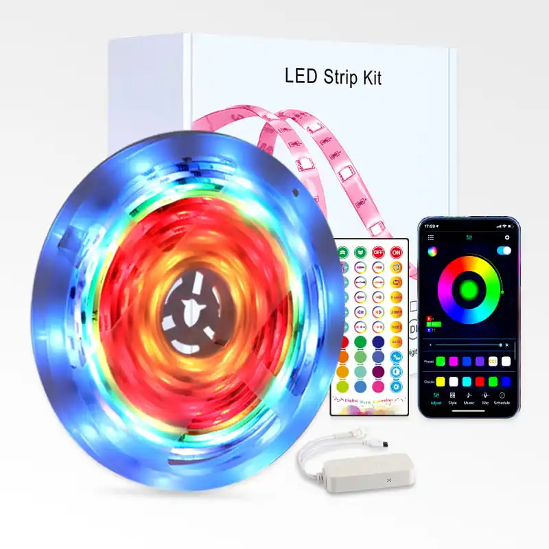 E-commerce Supplier Smart LED Strip Rgb Magic Color Magic Color IR BLE Smart APP for Home Decor and Outdoor LED Strip Light