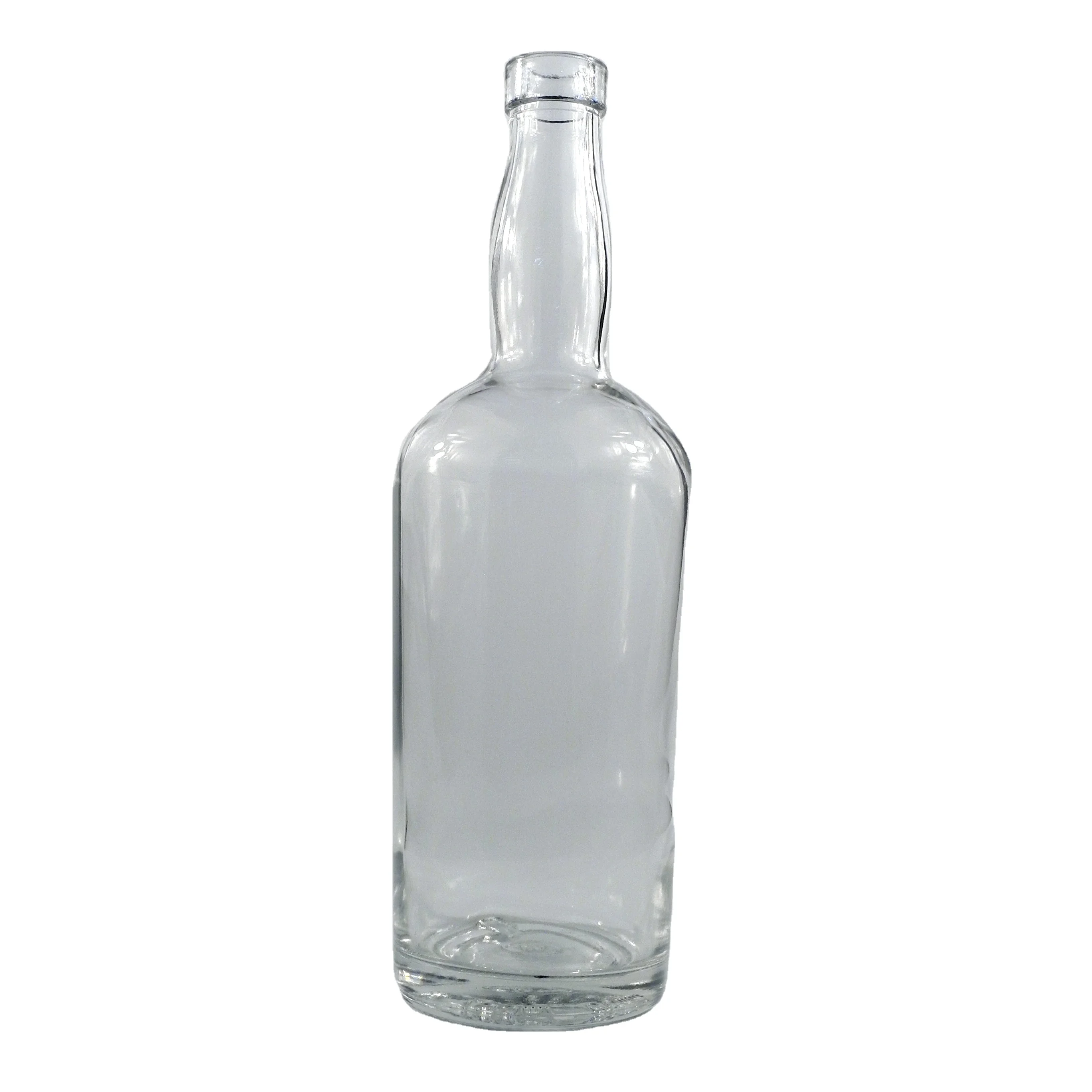 Luxury Custom 500ml 750ml Volcano Bottom Glass Bottle for Liquor Wine Spirit Vodka Whisky Gin Brandy Xo with Cap wooden cork