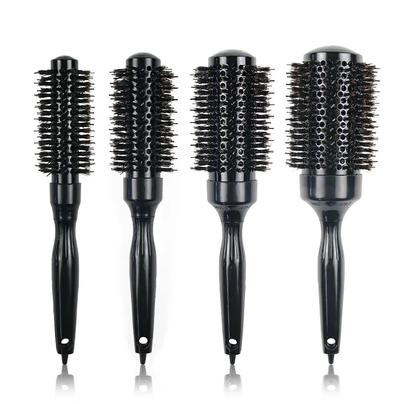 Wholesale Round Blowout Hair Brush for Blow Drying Thermal Barrel Heat Styling with Hairbrush Antistatic Nylon and Boar Bristle