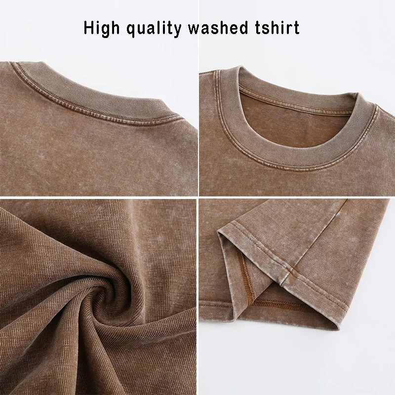 wholesale drop shoulder oversized vintage acid wash t shirt blank gym oversized tshirt custom gym shirt blank mens cotton tshirt