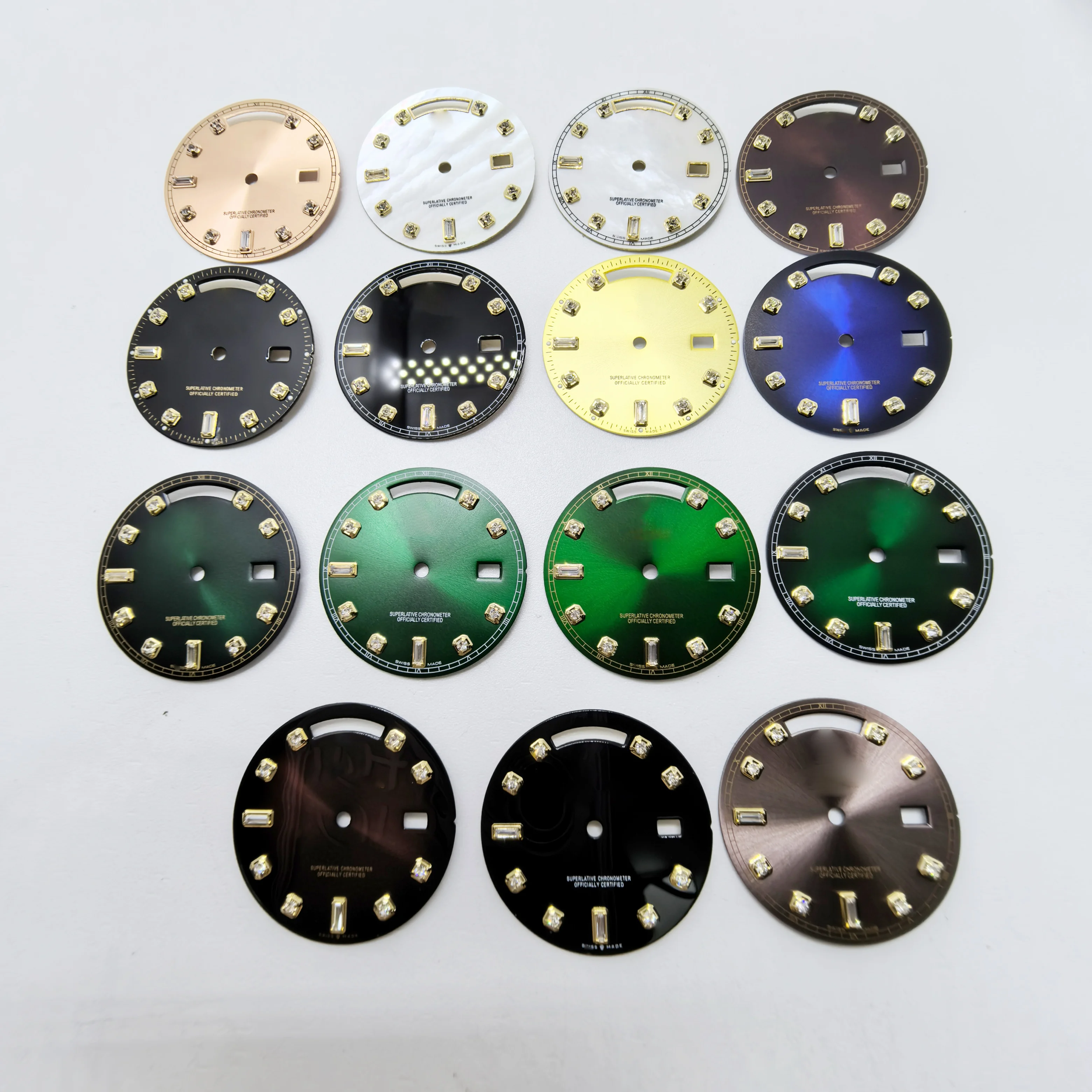 High Quality  Watch Dial For 36MM Day Date 118238 18238 Fit to 3155 Movement, Aftermarket Watch Parts