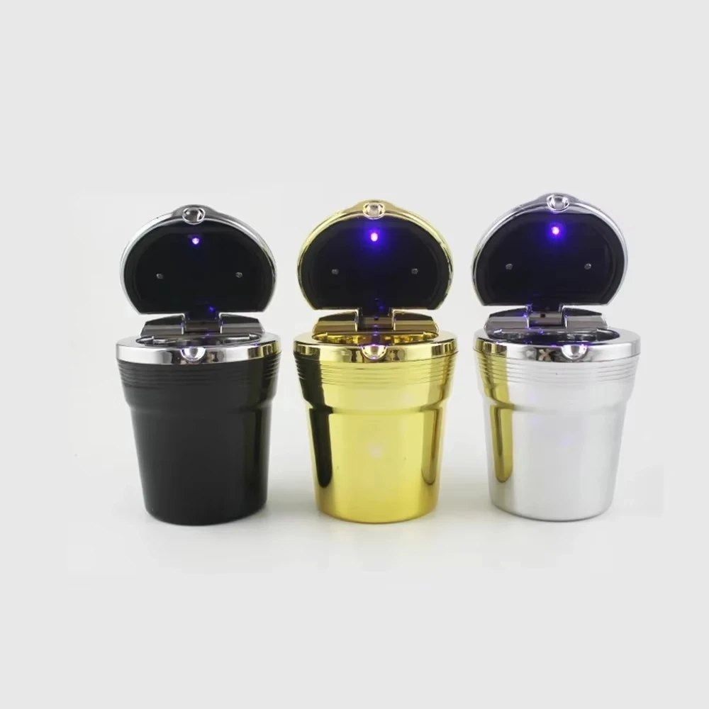 Portable Car Ashtray With Lid Smell Proof Auto Vehicle Cigarette Ashtray for Car Cup Holder Home Office high quality