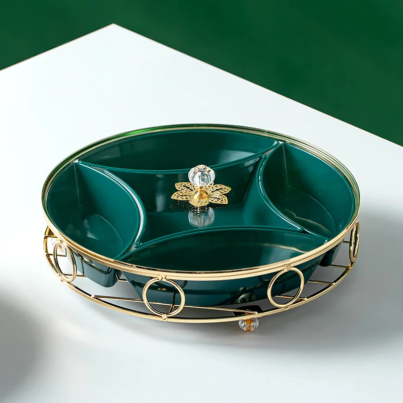 OSBORN Light luxury fruit plate creative dried fruit platter home snack box on living room coffee table