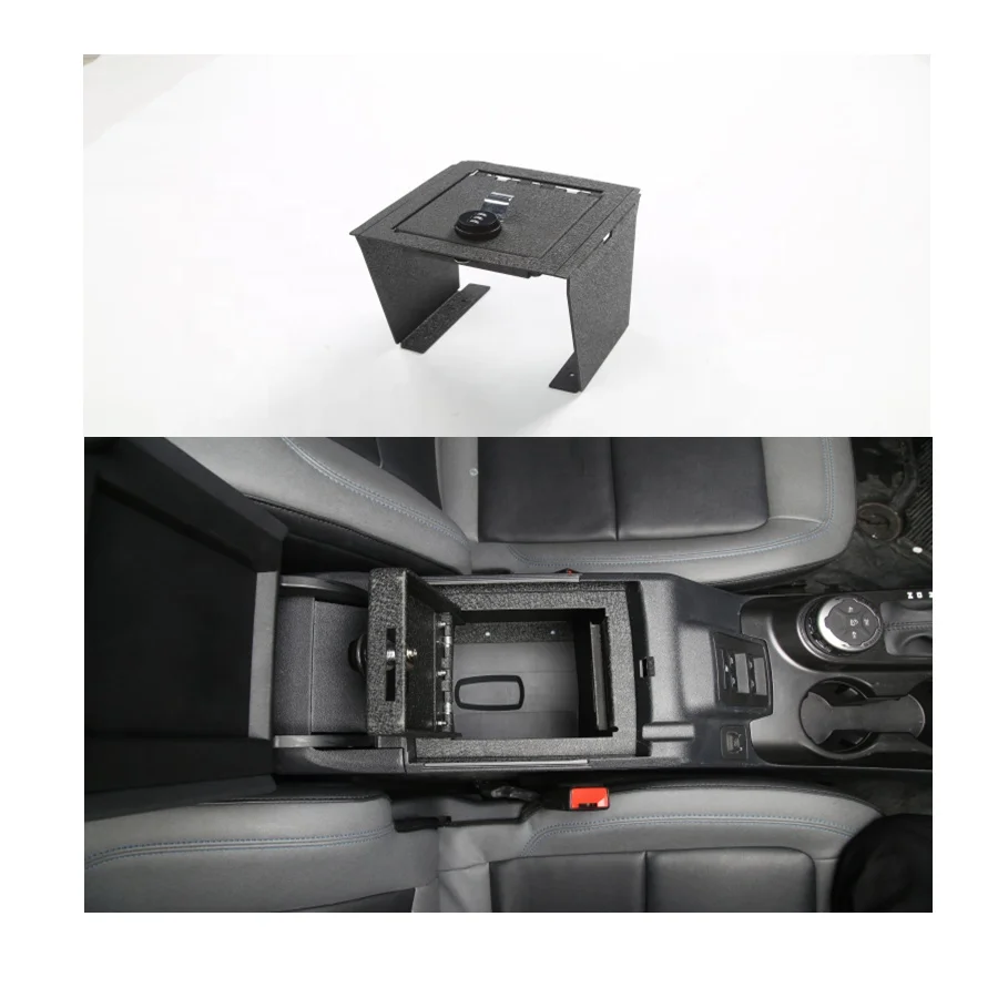 Car Accessories Center Console Armrest Coded Lock Storage Box For Ford Bronco