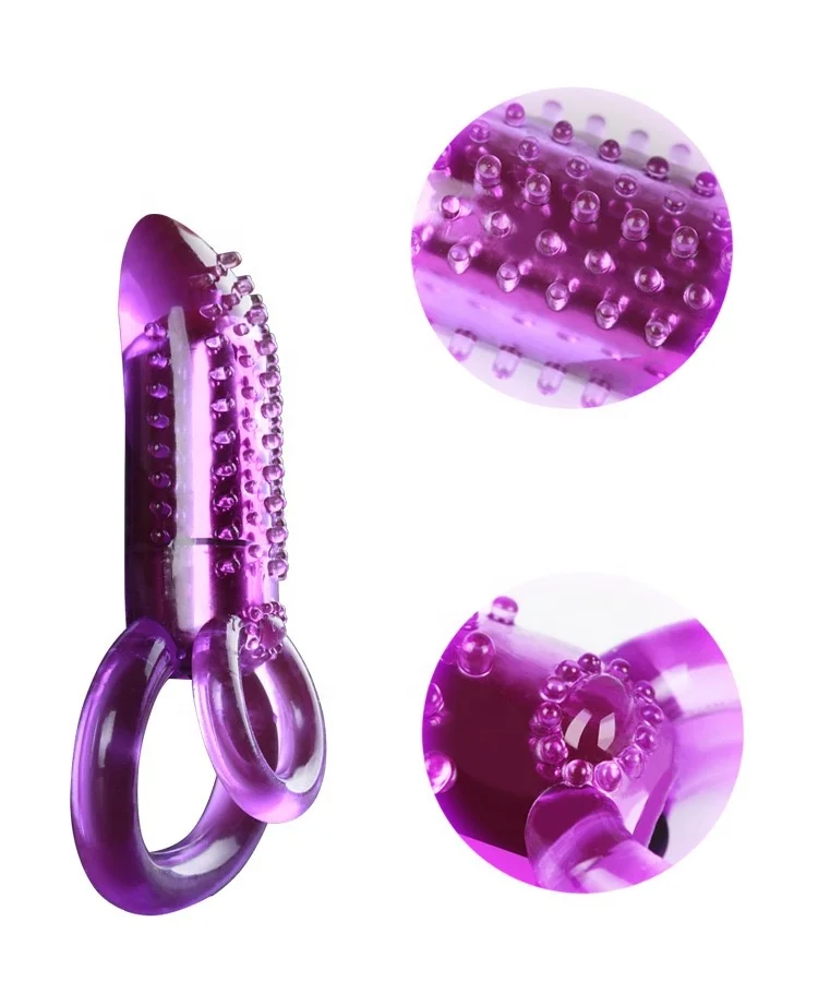 Wholesale cock ring vibrator delayed ejaculation clitoral stimulator sex toy male penis vibrator