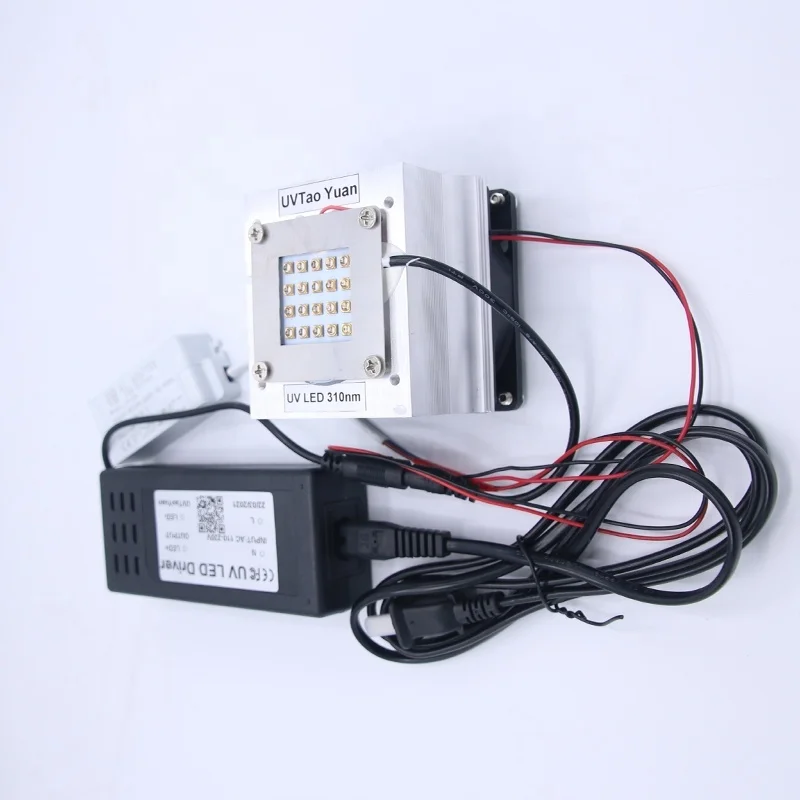 Сильная мощность 35 Вт 40 высокосветовое облучение 308 нм 310 311 UVB UVC светодиодная лампа для УФ-излучения тестирования клеточной культуры