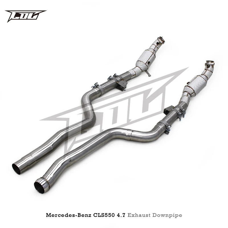 COC With Cat Downpipe 200-300 Cell For Mercedes-Benz CLS550 4.7 2012-2016 SS304 Exhaust Downpipe Exhaust catalytic converter