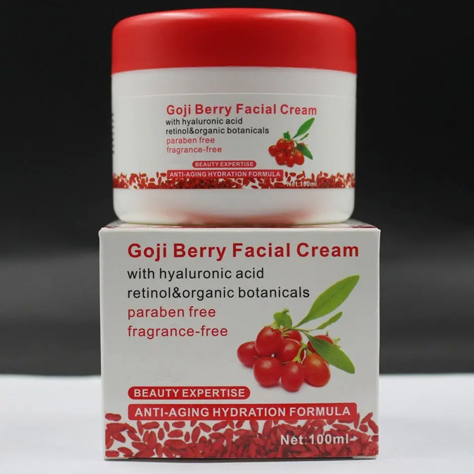 Private Label Best Organic Anti Aging Hydration Formula Goji Berry Facial Cream