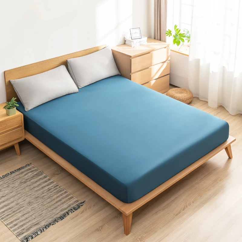 Best selling luxury double bed elastic fitted sheet Wholesale Velvet Stripe Fitted Sheets Set And Knitted Bed Sheet