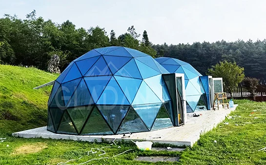 Outdoor Clear Glass Garden Dome House Restaurant Dome Igloo Tent For Event Party or Glamping Resort Hotel