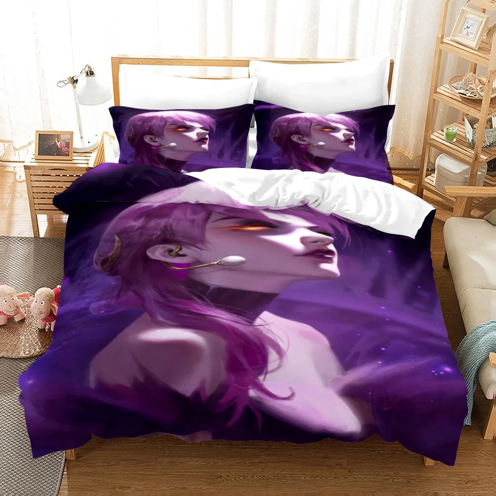 Wholesale cheap custom anime animated movie characters 100% cotton bedsheet set digital printed duvet cover