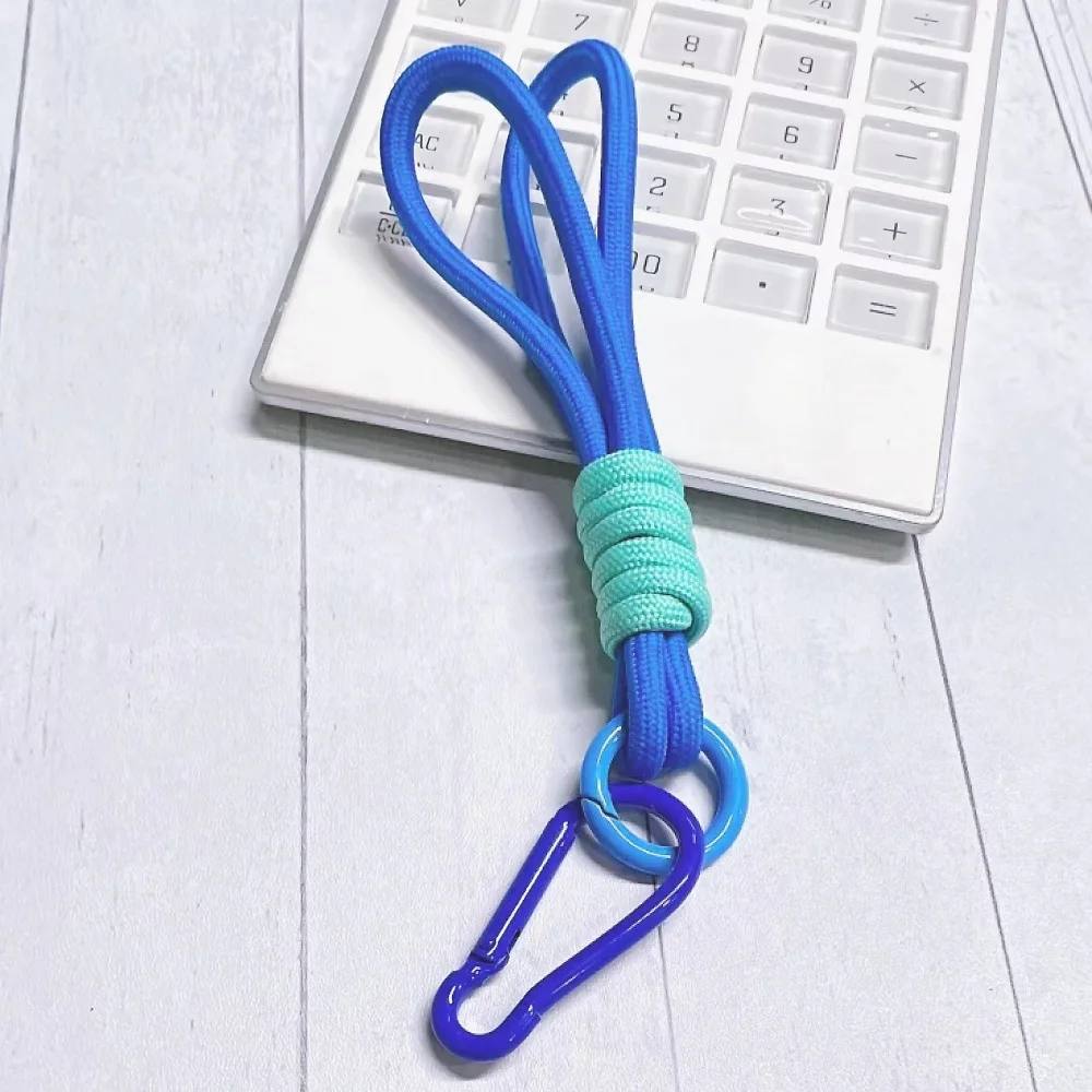 Ychon Creative new hand-woven cotton rope key chain pendant car key pendant colorful key rope for gifts