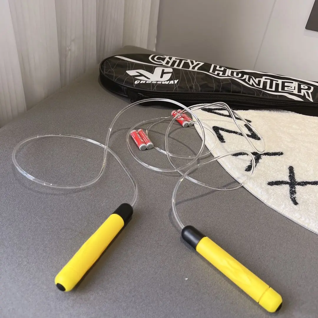 LED Jumping Rope Beads for Kids Light up Exercise Durable Jump Rope for Sport Children Electronic Products Poly Bag NINGBO 2.8m