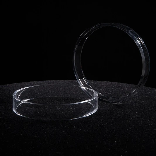 Factory manufacture polished  quartz glass ring