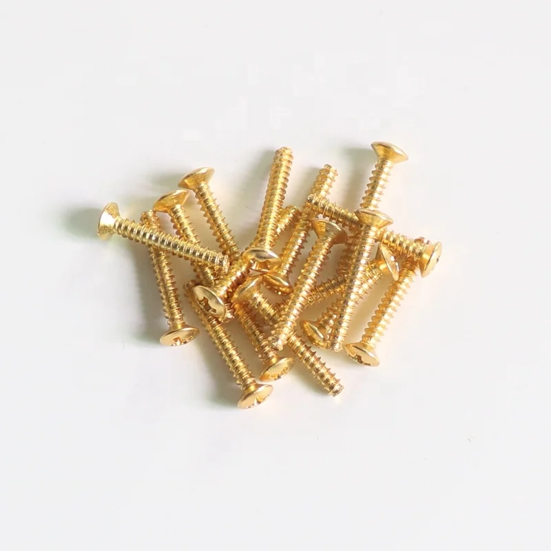 Hot selling gold color ST guitar pickup screws with springs from china guitar parts supplier