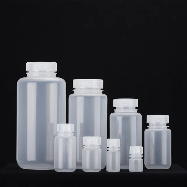15ml DNA/RNA free, Non-Pyrogenic, transparent Non-Sterile Wide Mouth PP reagent Bottle, Clear 1200pcs/carton