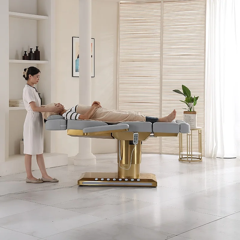 Luxury  Electric Waxing Treatment Eyelash Extension Guangdong Hydro Massage Table Cosmetic Lash Bed Beauty Salon Beauty Bed