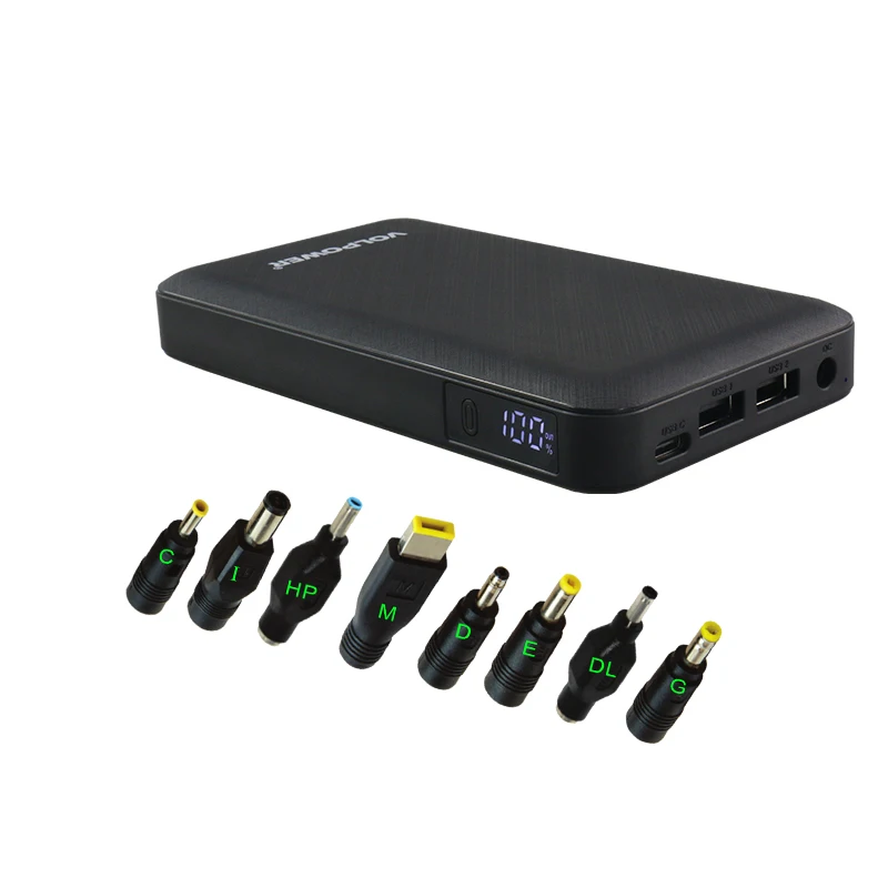 Consumer electronics portable charger power bank 10000mah super DC power banks 5v 6v 9v 12v 16v 19v 20v dc output