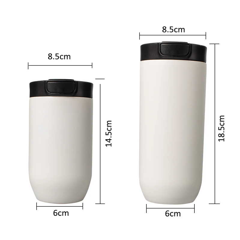 Пользовательские 17 унций termos из нержавеющей стали с двойными стенками Изолированная кофейная кружка колба крышкой нажмите кнопку переключатель бутылка для воды