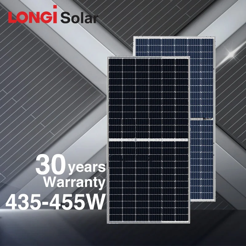Монокристаллический Солнечный фотогальванический модуль Longi 144 cell 440w 450w для