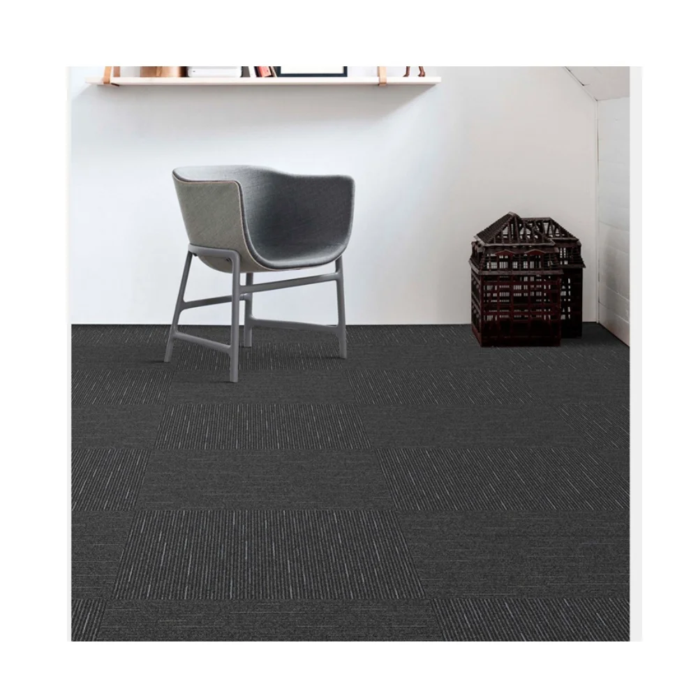 Kaili Luxury Hotel PP Nylon Jacquard Commercial Office Carpet Tiles PVC Floor Square Carpet Qingdao 50x50 Wall-to-Wall Carpets