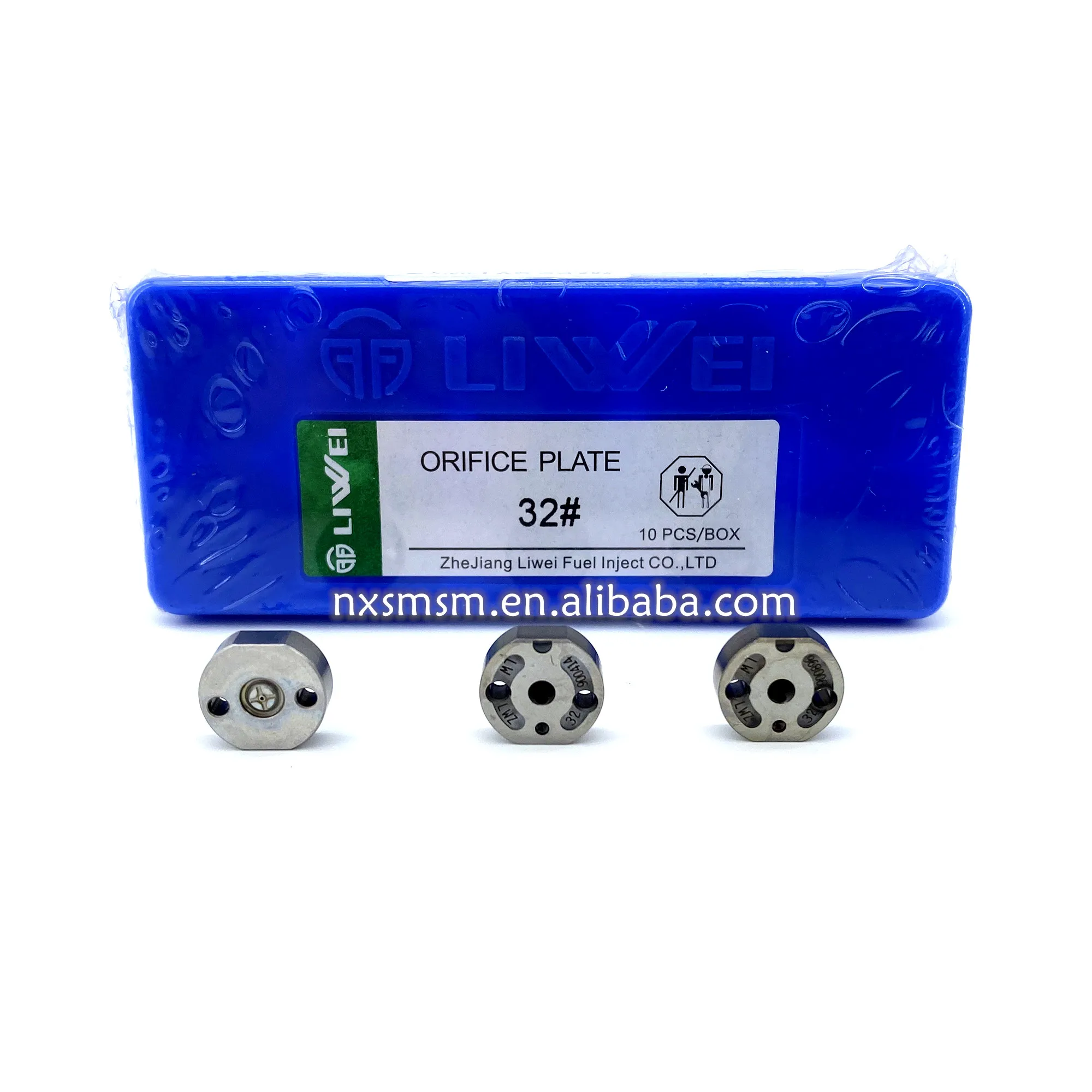 Liwei common rail injector control valve plate 32# fuel injection orifice plate for denso 095000-6070 Komatsu FC450-8