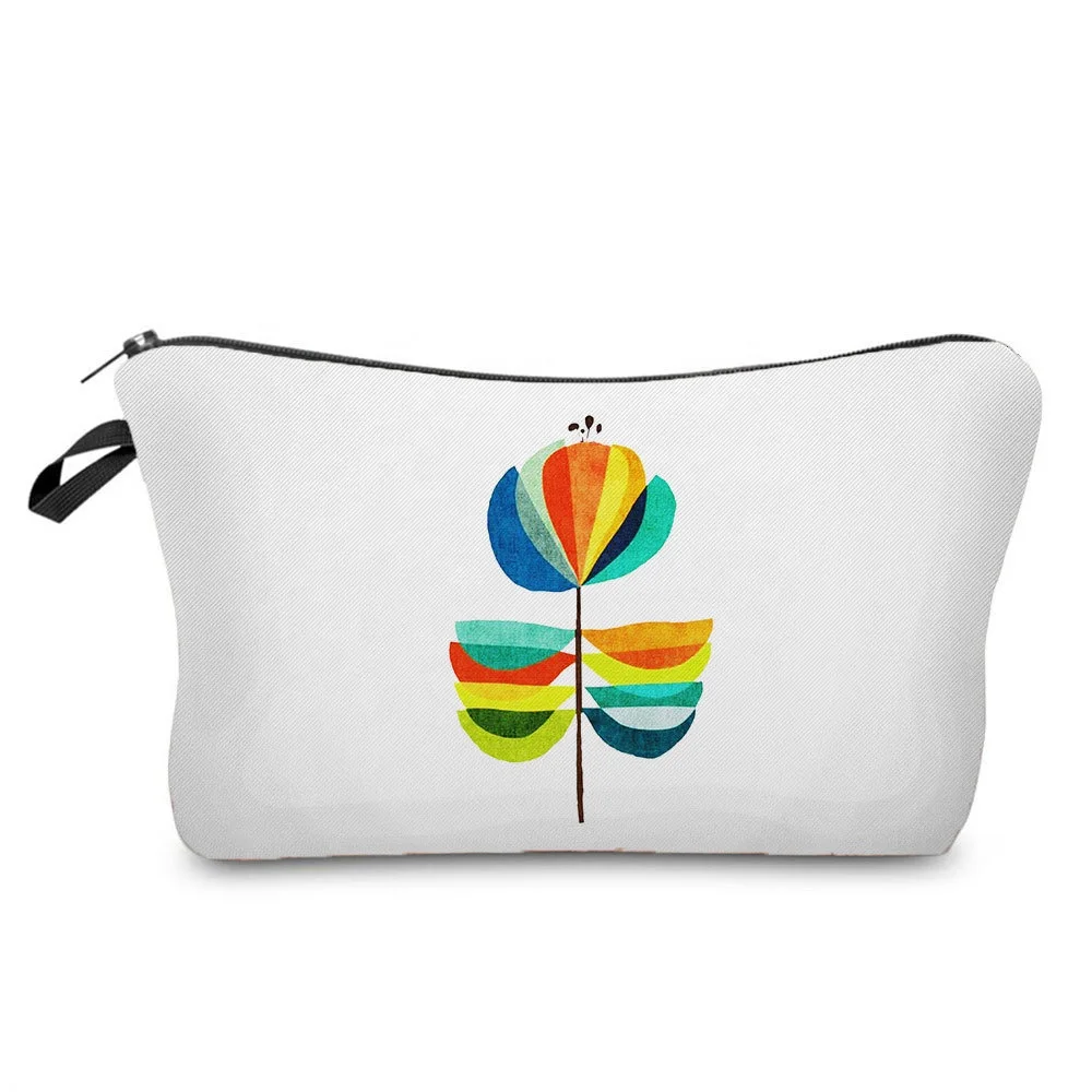 New arrival factory small fresh flower print nail polish storage bag wash bag cosmetic bags