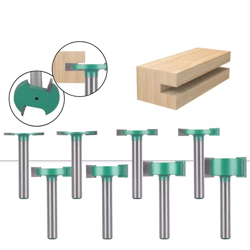 1pc 8mm Shank T Slot Wood Router Bit For Wood CNC Milling Tool Woodworking Milling Cutter