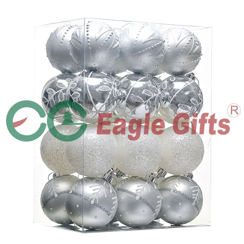 EAGLEGIFTS рождественские товары сова пластиковые шарики декоративные 2024 украшения Лидер продаж