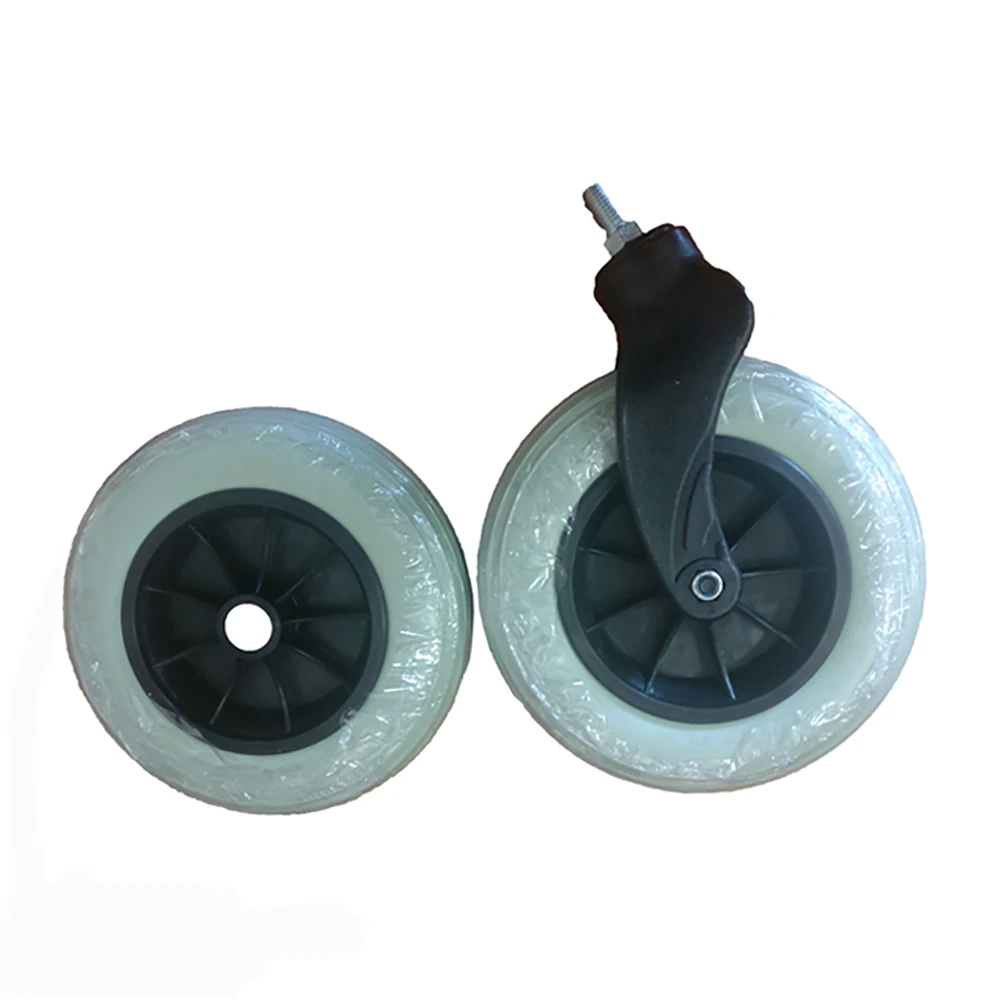 8 дюймов пенополиуретана пластиковый кронштейн детская коляска Поворотное Колесо инвалидной коляски шины переднего колеса