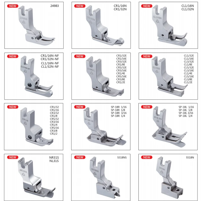 Q.X.YUN Wholesale New Product 5AFine quality flat sewing machine presser  New Product 120803 1/8 163044 for industrial