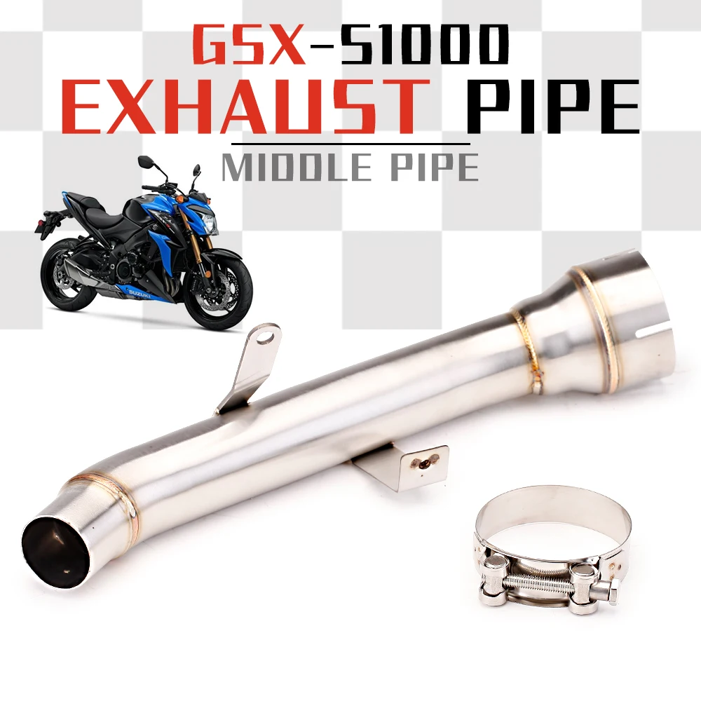 Motorcycle exhaust catalyst remove link pipe for suzuki GSXS1000F GSX S1000 KATANA decat Race Eliminator Exhaust Link Pipe