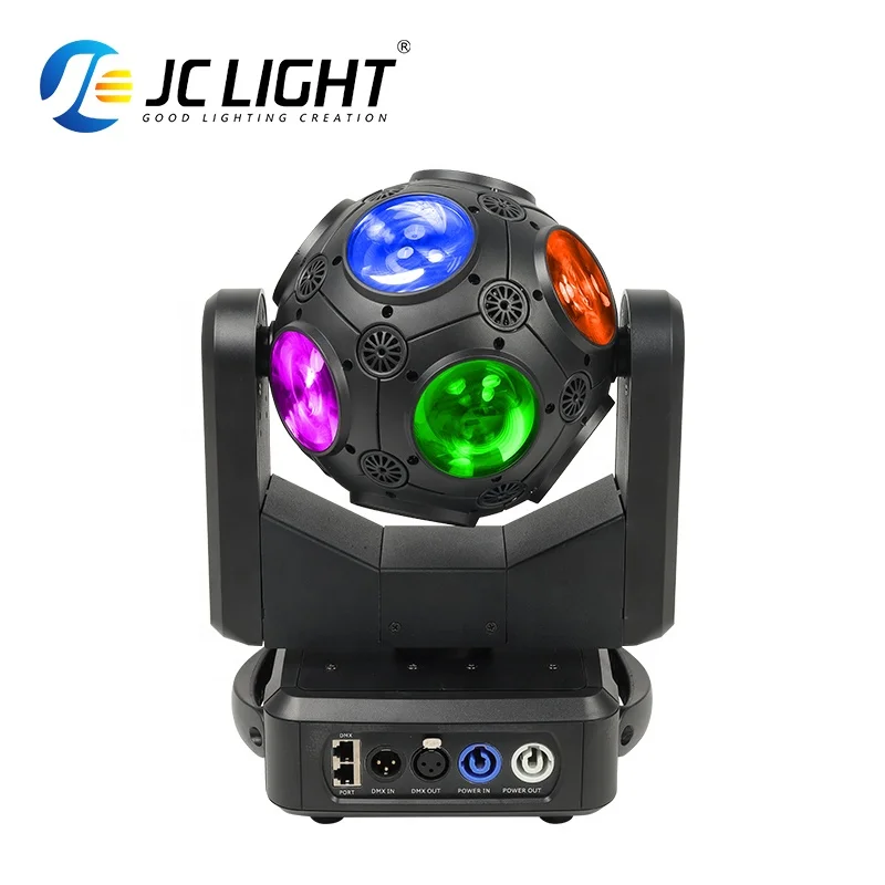 Dj Equipment RGBW Moving Head Beam 4 in 1 12pcs 10w LED Football Movement Pan/Tilt Dmx Disco Lights