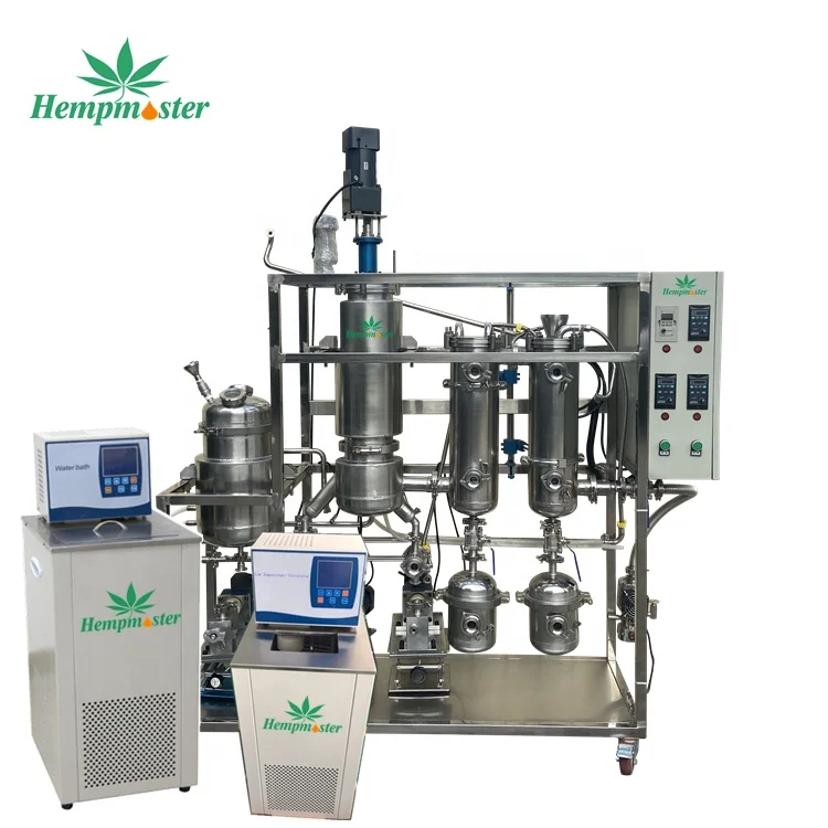 Этанол оборудование для дистилляции пленочный испаритель для cbd для добычи нефти