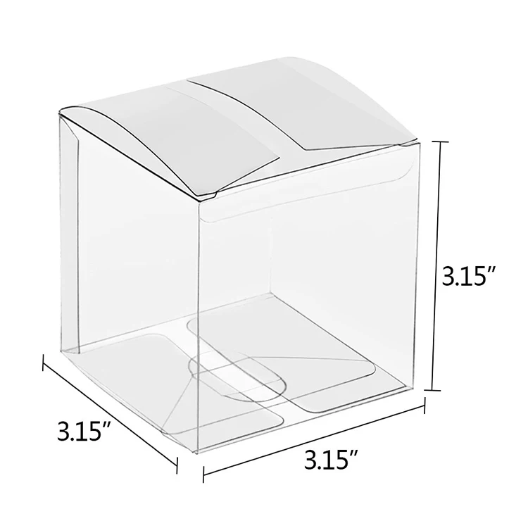 Clear Plastic Custom Transparent Gift PET PP Display Plastic Packaging Box For Candy
