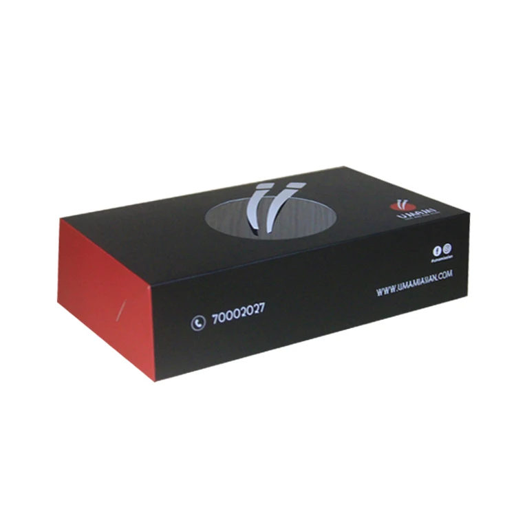 Custom Logo Printing Red Black Takeout Sushi Box Soup Salad Paper Bowl Disposable Takeaway Food Containers