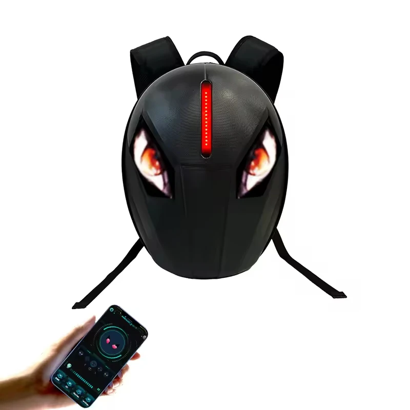 Wholesale led motorcycle backpack  OEM chinese LED knight Backpack  2024 new design smart led Back Pack