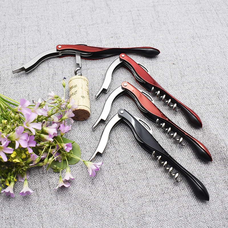 Factory Direct Home Accessories Multi-Functional Stainless Steel Handle Corkscrew for Opening Wine Bottles Kitchen Type
