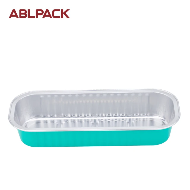 ABL PACK 200ML/6.7oz Oven Use Safe Disposable Aluminum Foil Coated Food Container Baking Tools microwave bread box