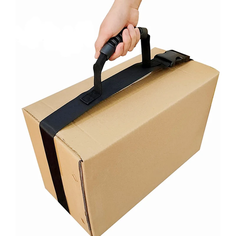 Carry Strap with Handle Adjustable Belt for Safe Lifting Moving Carrying of Heavy Boxes  Groceries Beach Chairs Luggage Strap
