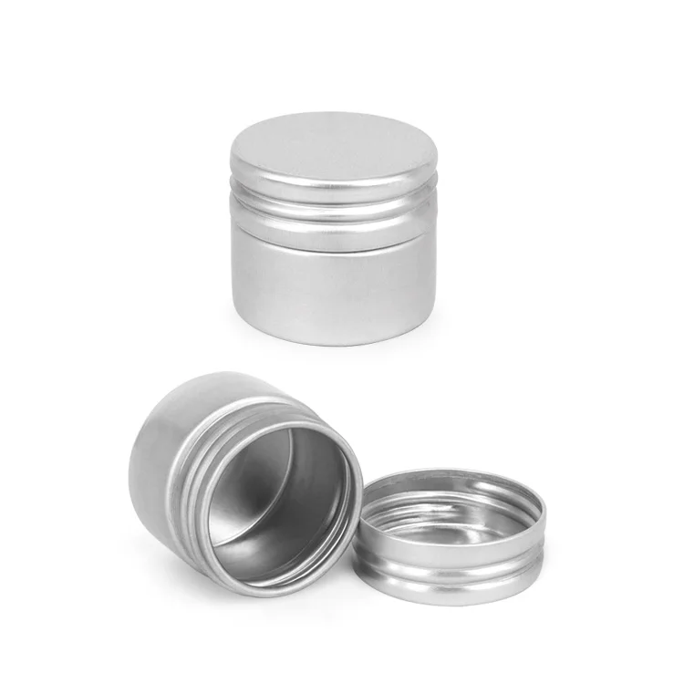 15ml Empty tin can Jars Lipstick Cosmetic Packaging Empty Lip balm Aluminum metal Jar Tobacco container tin can