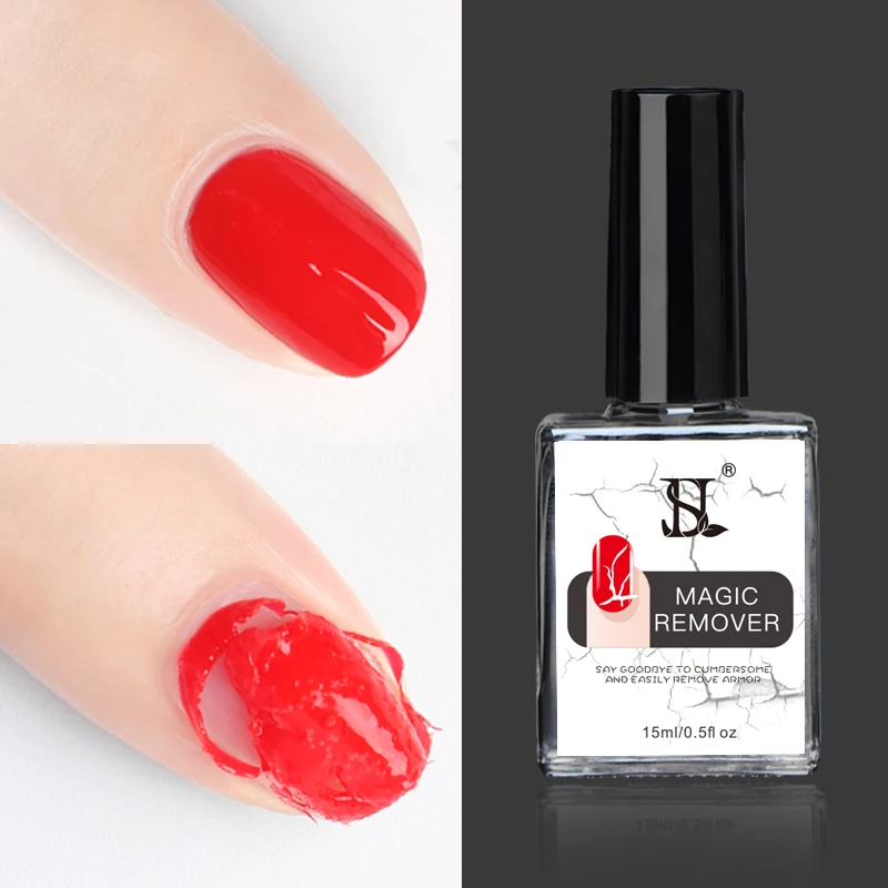Nail Gel Polish Magic Remover For Manicure Fast Clean Within 2-3 MINS UV Gel Nail Polish Remove Base Top Coat