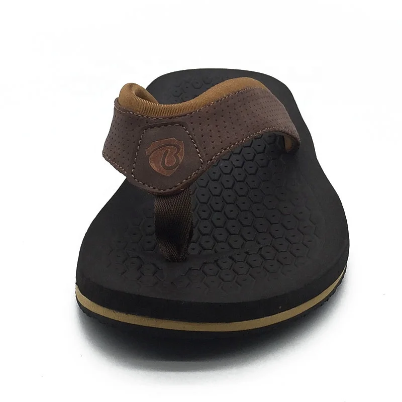 Men Sandals Durable Beach Flip Flops Flat Soft Cushion Sandals for Men Textile Breathable Beach Slippers Casual Shoes Non-slip