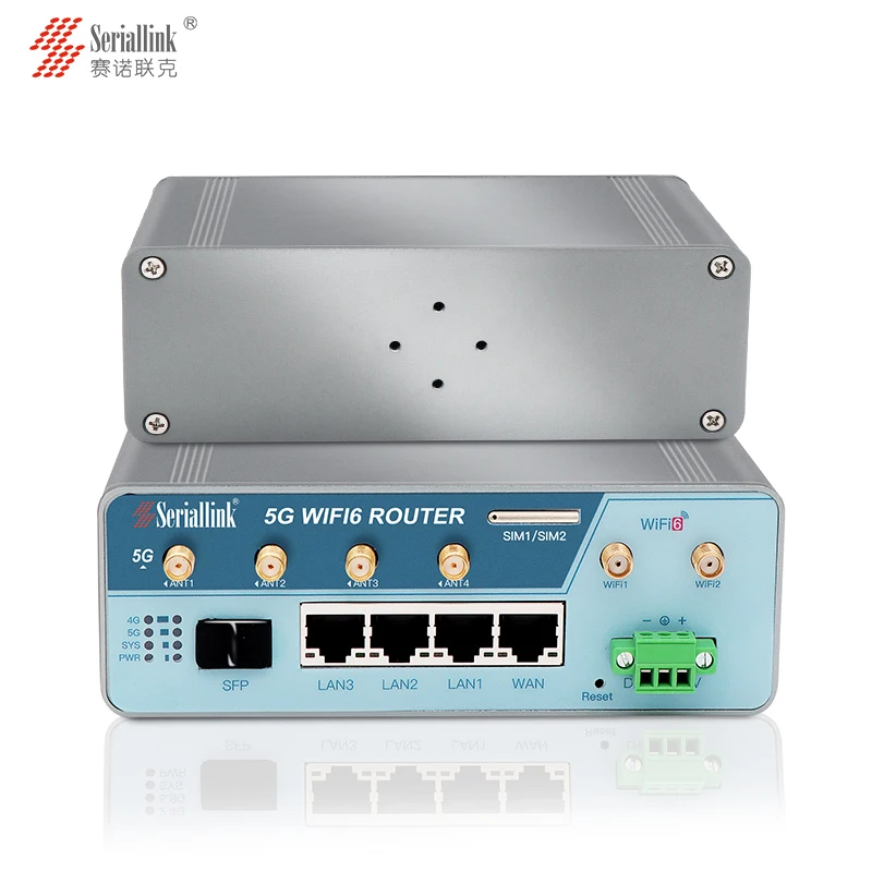 industrial 4 Lan Gigabit wi-fi 6 router ,1800Mbps industrial wi-fi 6 router with dual sim card wifi support 70+ concurrent users