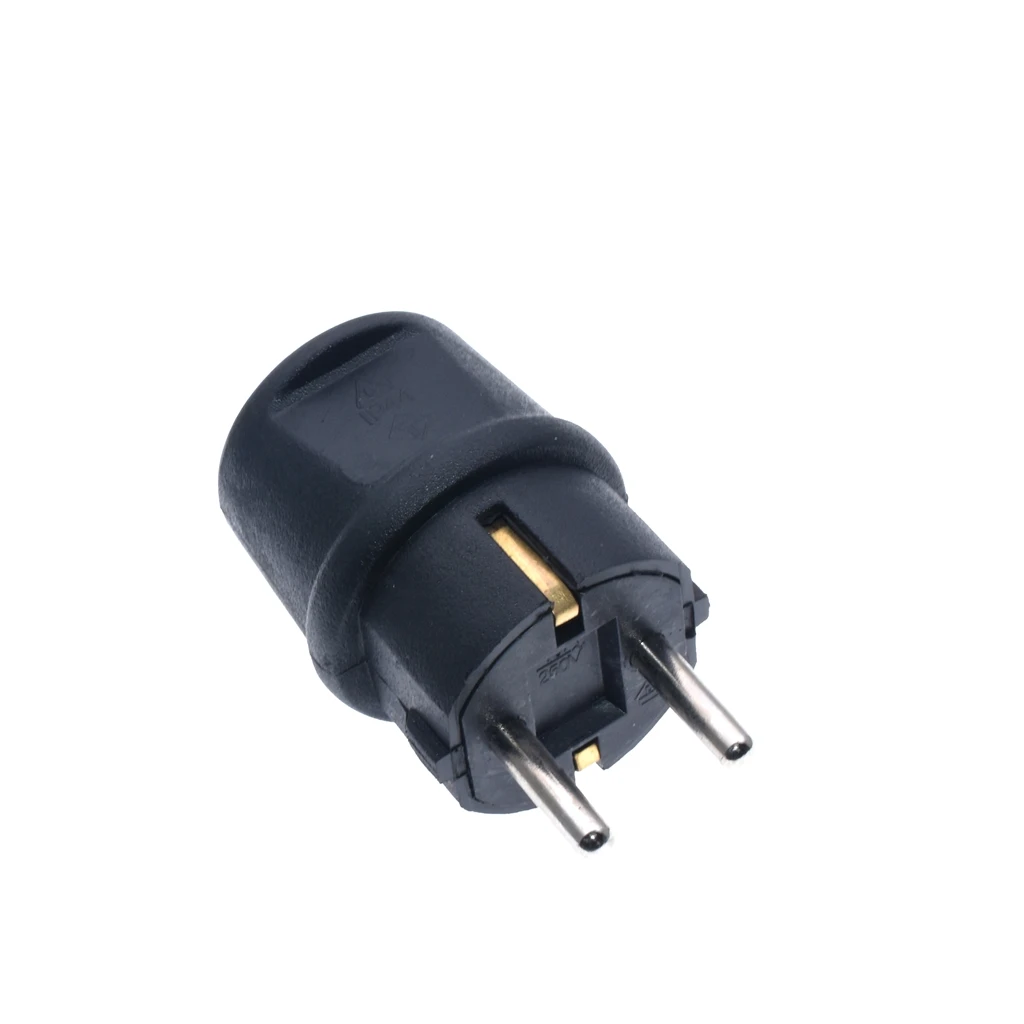 16A 250v IP44 power plug assembling schuko rubber adapter