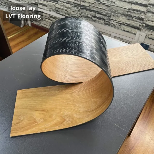 Free Sample Lvt Loose Lay Flooring Vigin Materials Waterproof Fireproof Luxury Vinyl Plank&Tile Indoor Plastic Flooring