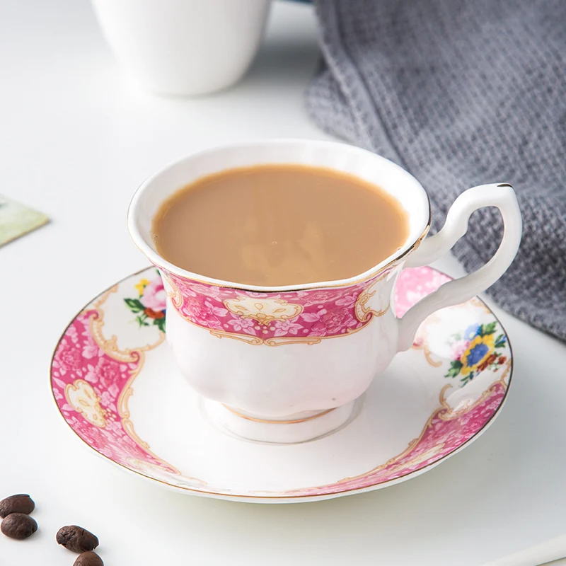 Vintage German Porcelain Ceramic Tea and Coffee Cup Set