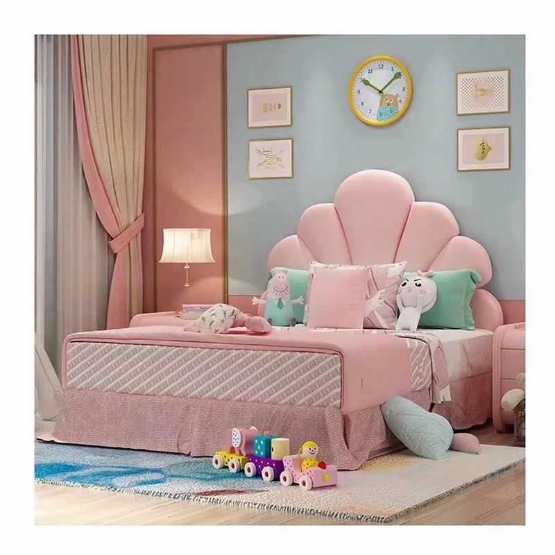 New Product Modern Kids Bedroom Furniture 20RTAD016 Upholstered Bed Children Beds
