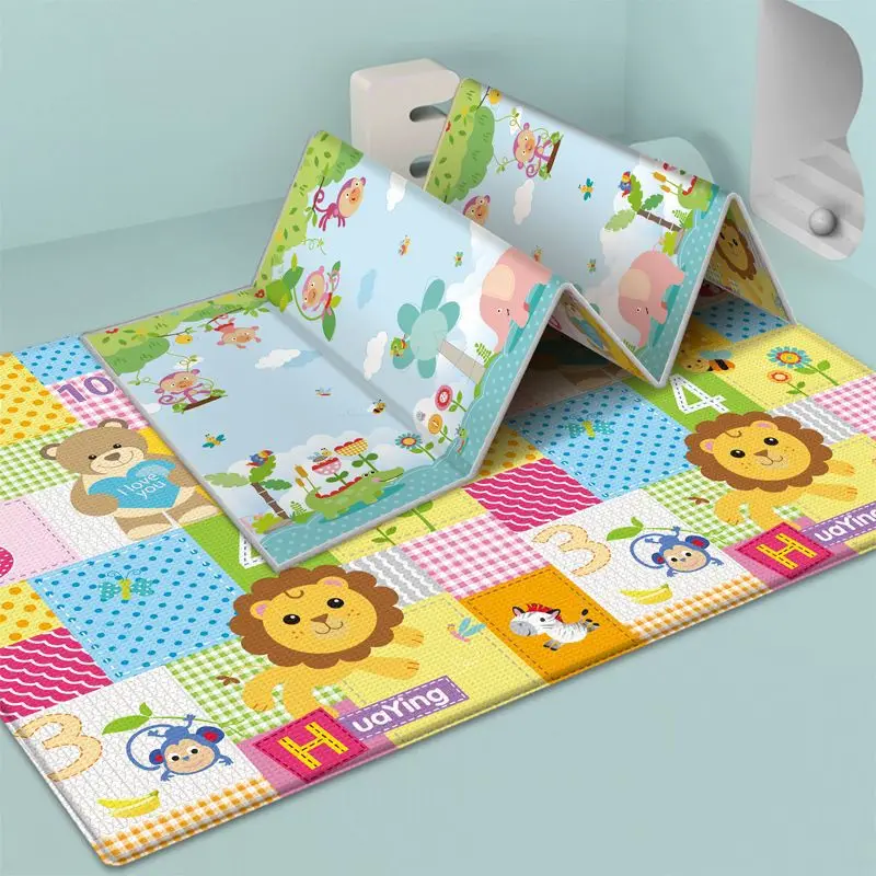 Eco-friendly Baby Mat Soft Folding Floor XPE Children Foam Playmat Foldable baby Play Mat For Kids yoga mat non slip