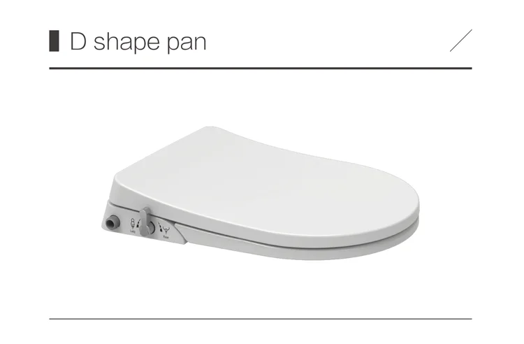 High quality automatic clean hygienic uf d shape smart toilet lid heat toilet seat bidet
